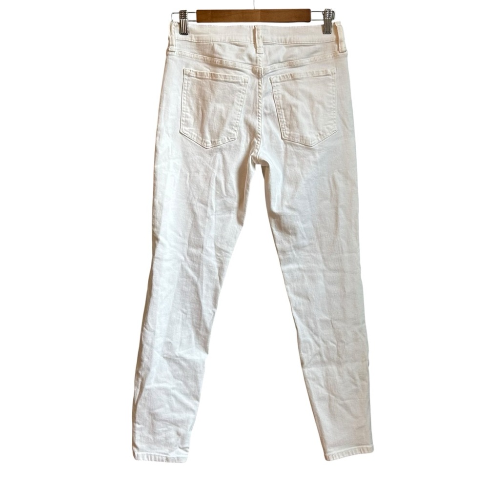 NWT Banana Republic MID-RISE SKINNY JEAN Women SZ 27 in Pure White - Picture 4 of 8